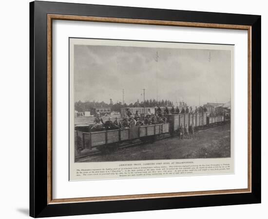 Armoured Train, Carrying Colt Guns, at Braamfontein-null-Framed Giclee Print