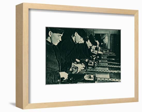 Armourers Assembling Aerial Guns, 1940-Unknown-Framed Photographic Print