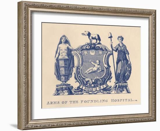 Arms of the Foundling Hospital by William Hogarth-William Hogarth-Framed Giclee Print