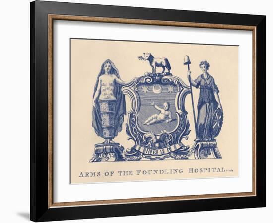 Arms of the Foundling Hospital by William Hogarth-William Hogarth-Framed Giclee Print