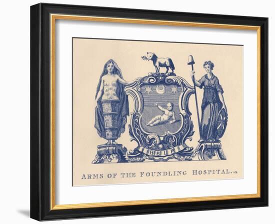 Arms of the Foundling Hospital by William Hogarth-William Hogarth-Framed Giclee Print