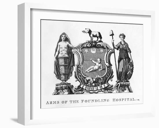 Arms of the Foundling Hospital by William Hogarth-William Hogarth-Framed Giclee Print