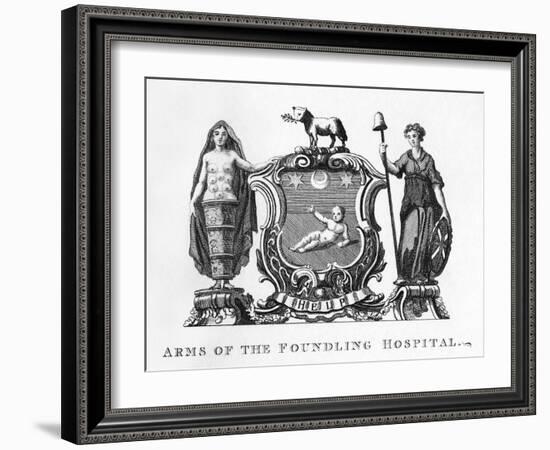 Arms of the Foundling Hospital by William Hogarth-William Hogarth-Framed Giclee Print