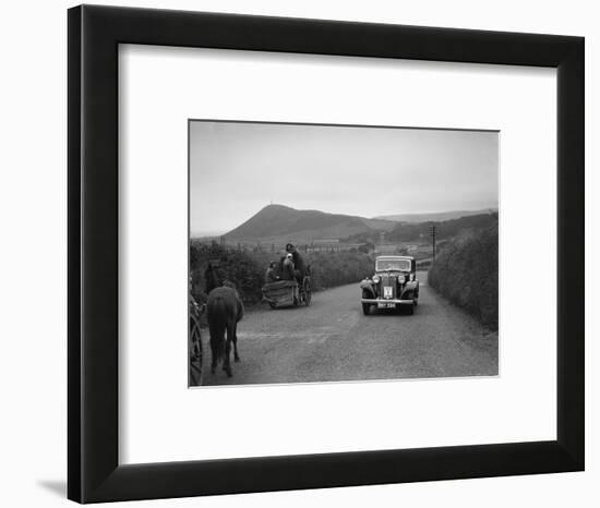 Armstrong-Siddeley saloon of FN Morgan competing in the South Wales Auto Club Welsh Rally, 1937-Bill Brunell-Framed Photographic Print