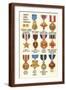 'Army and Navy Medals' Art Print | Art.com