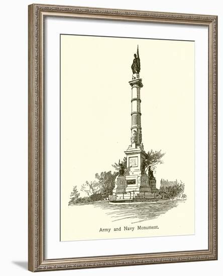 Army and Navy Monument, Boston Common-null-Framed Giclee Print