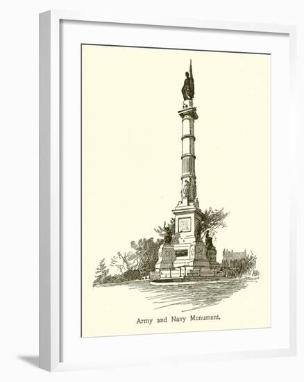 Army and Navy Monument, Boston Common-null-Framed Giclee Print