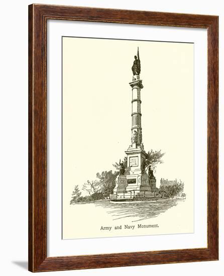 Army and Navy Monument, Boston Common-null-Framed Giclee Print