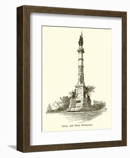 Army and Navy Monument, Boston Common-null-Framed Giclee Print