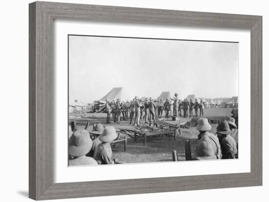 Army Band Practice, Howshera, 1917-null-Framed Giclee Print