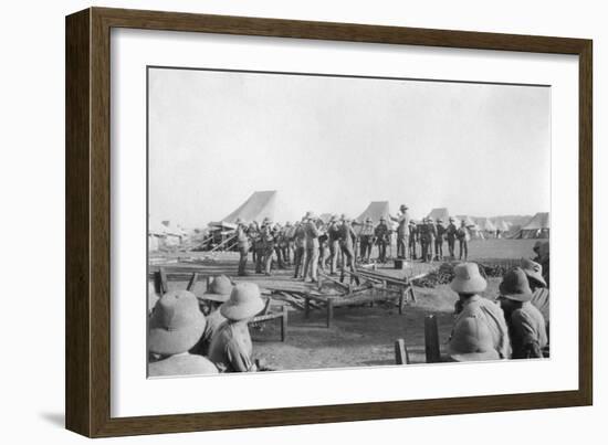 Army Band Practice, Howshera, 1917-null-Framed Giclee Print