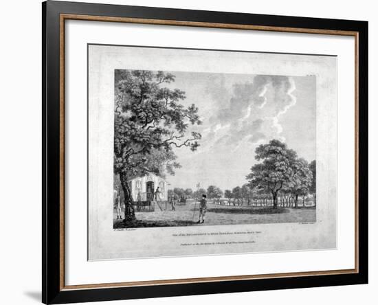 Army Camp in Hyde Park, London, 1780-Francis Chesham-Framed Giclee Print