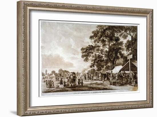 Army Camp in Hyde Park, London, 1780-Paul Sandby-Framed Giclee Print