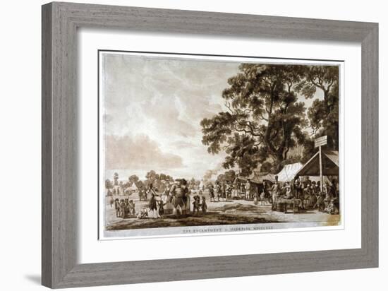 Army Camp in Hyde Park, London, 1780-Paul Sandby-Framed Giclee Print