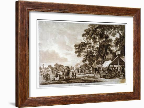 Army Camp in Hyde Park, London, 1780-Paul Sandby-Framed Giclee Print