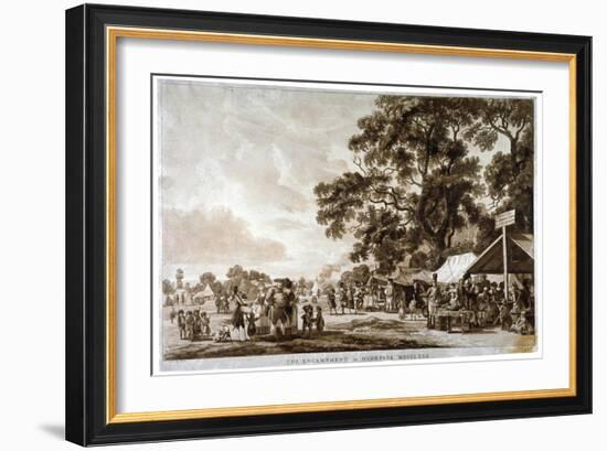 Army Camp in Hyde Park, London, 1780-Paul Sandby-Framed Giclee Print
