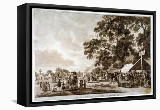 Army Camp in Hyde Park, London, 1780-Paul Sandby-Framed Premier Image Canvas