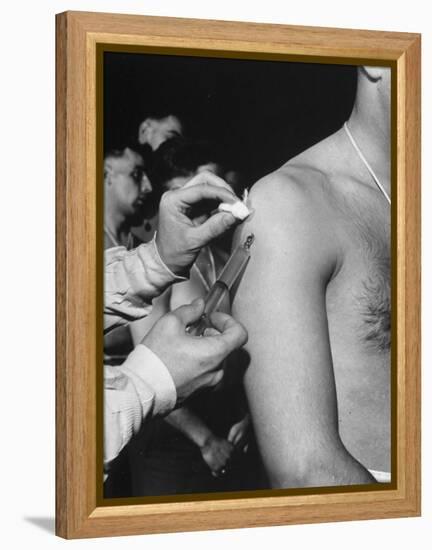 Army Medical Injections at Ft. Belvoir-Myron Davis-Framed Premier Image Canvas