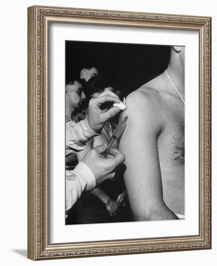 Army Medical Injections at Ft. Belvoir-Myron Davis-Framed Photographic Print