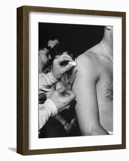 Army Medical Injections at Ft. Belvoir-Myron Davis-Framed Photographic Print