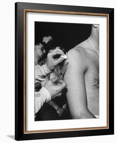 Army Medical Injections at Ft. Belvoir-Myron Davis-Framed Photographic Print