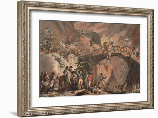 Army of Alexander Suvorov Crossing the Alps in 1799, 1805-Robert Carr Porter-Framed Giclee Print