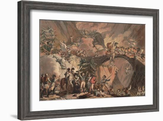 Army of Alexander Suvorov Crossing the Alps in 1799, 1805-Robert Carr Porter-Framed Giclee Print