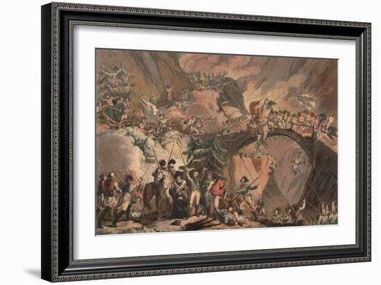 Army of Alexander Suvorov Crossing the Alps in 1799, 1805-Robert Carr Porter-Framed Giclee Print