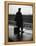 Army Sergeant Visiting Home on Leave Waiting at the Railway Station-Bob Landry-Framed Premier Image Canvas