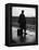 Army Sergeant Visiting Home on Leave Waiting at the Railway Station-Bob Landry-Framed Premier Image Canvas