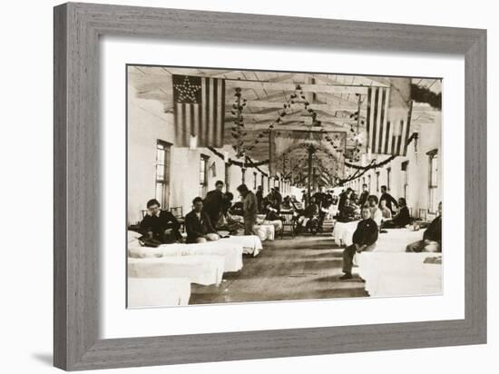 Army Square Hospital for Union Army Veterans-Mathew Brady-Framed Giclee Print