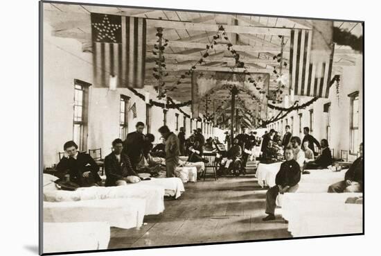 Army Square Hospital for Union Army Veterans-Mathew Brady-Mounted Giclee Print