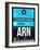 ARN Stockholm Luggage Tag I-NaxArt-Framed Art Print