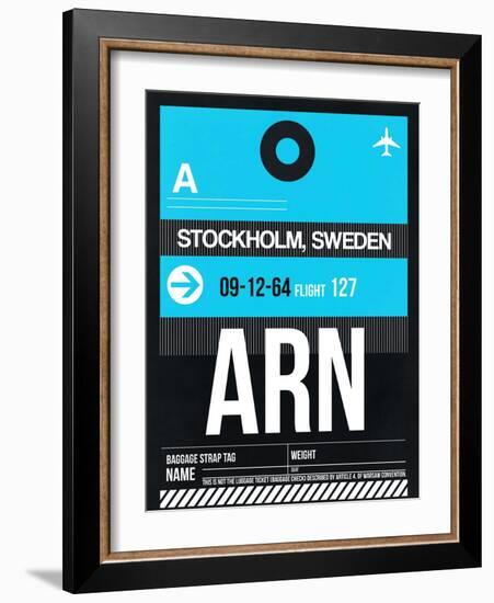 ARN Stockholm Luggage Tag I-NaxArt-Framed Art Print