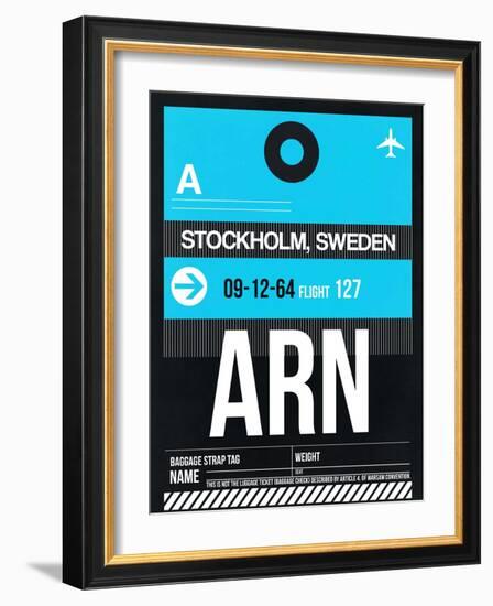 ARN Stockholm Luggage Tag I-NaxArt-Framed Art Print