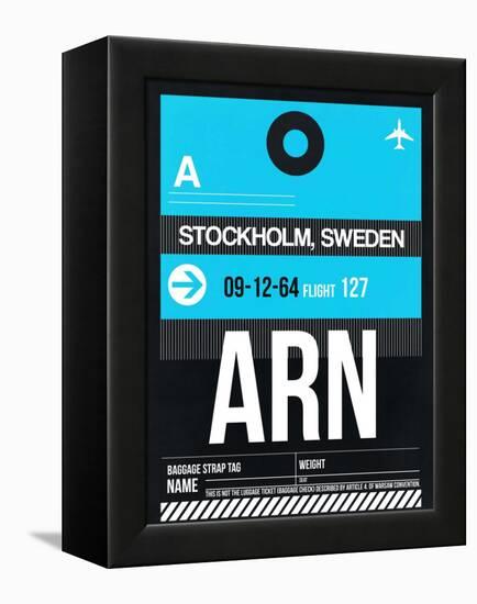 ARN Stockholm Luggage Tag I-NaxArt-Framed Stretched Canvas