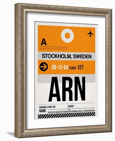 ARN Stockholm Luggage Tag I-NaxArt-Framed Art Print