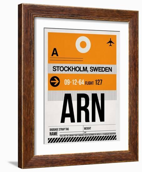 ARN Stockholm Luggage Tag I-NaxArt-Framed Art Print