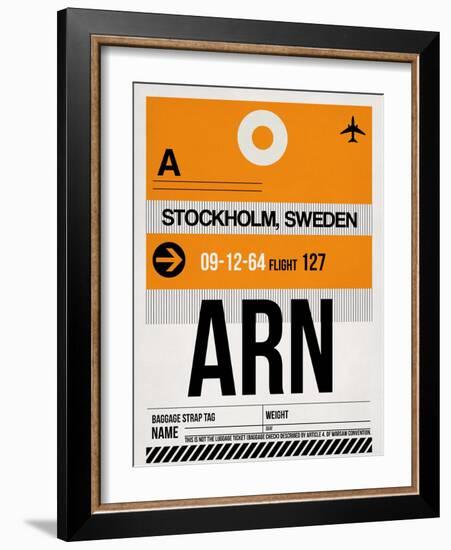 ARN Stockholm Luggage Tag I-NaxArt-Framed Art Print