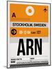 ARN Stockholm Luggage Tag I-NaxArt-Mounted Art Print