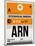 ARN Stockholm Luggage Tag I-NaxArt-Mounted Art Print