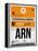 ARN Stockholm Luggage Tag I-NaxArt-Framed Stretched Canvas