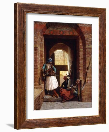 Arnaut Bodyguards in Cairo, 1861-Jean Leon Gerome-Framed Giclee Print