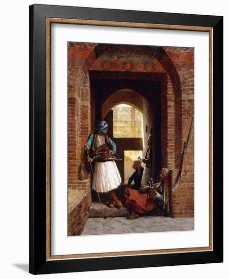 Arnaut Bodyguards in Cairo, 1861-Jean Leon Gerome-Framed Giclee Print