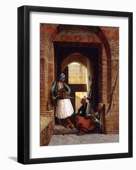 Arnaut Bodyguards in Cairo, 1861-Jean Leon Gerome-Framed Giclee Print