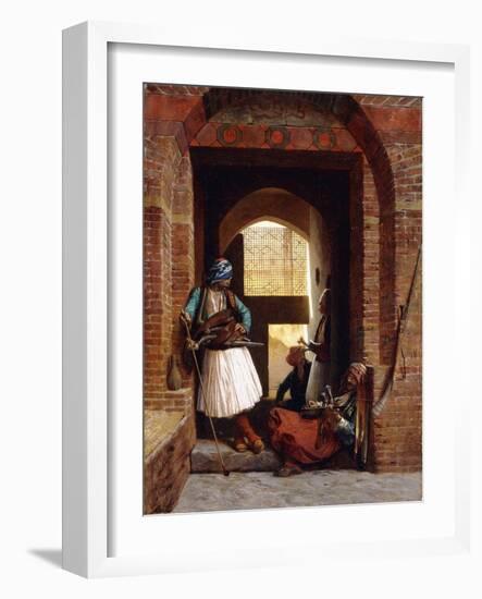 Arnaut Bodyguards in Cairo, 1861-Jean Leon Gerome-Framed Giclee Print