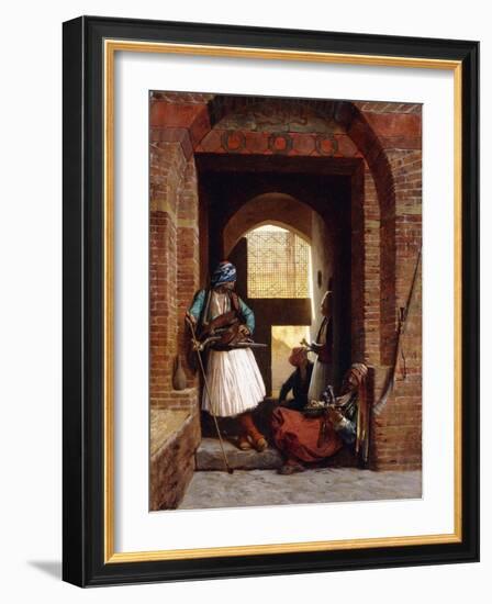 Arnaut Bodyguards in Cairo, 1861-Jean Leon Gerome-Framed Giclee Print