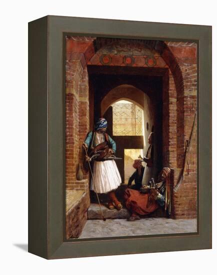 Arnaut Bodyguards in Cairo, 1861-Jean Leon Gerome-Framed Premier Image Canvas