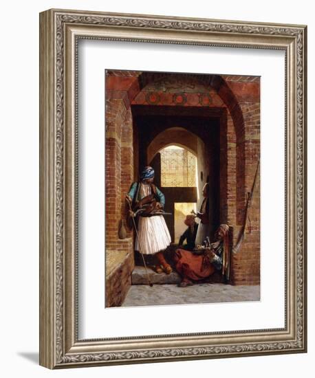 Arnaut Bodyguards in Cairo, 1861-Jean Leon Gerome-Framed Giclee Print