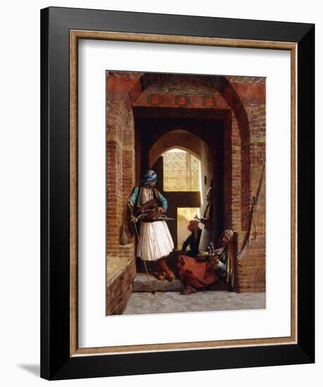 Arnaut Bodyguards in Cairo, 1861-Jean Leon Gerome-Framed Giclee Print